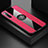 Realme X2用極薄ソフトケース シリコンケース 耐衝撃 全面保護 アンド指輪 マグネット式 バンパー Realme ローズレッド