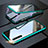 Realme X2用ケース 高級感 手触り良い アルミメタル 製の金属製 360度 フルカバーバンパー 鏡面 カバー M06 Realme グリーン
