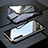 Realme X2用ケース 高級感 手触り良い アルミメタル 製の金属製 360度 フルカバーバンパー 鏡面 カバー M06 Realme ブラック