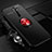 Realme X2 Pro用極薄ソフトケース シリコンケース 耐衝撃 全面保護 アンド指輪 マグネット式 バンパー Realme レッド・ブラック
