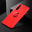 Realme X3用極薄ソフトケース シリコンケース 耐衝撃 全面保護 アンド指輪 マグネット式 バンパー Realme レッド