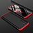 Realme X50 Pro 5G用ハードケース プラスチック 質感もマット 前面と背面 360度 フルカバー P01 Realme レッド・ブラック