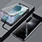 Realme X50m 5G用ケース 高級感 手触り良い アルミメタル 製の金属製 360度 フルカバーバンパー 鏡面 カバー Realme ブラック
