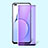 Realme X50t 5G用強化ガラス フル液晶保護フィルム アンチグレア ブルーライト Realme ブラック