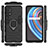 Realme X7 Pro 5G用ハイブリットバンパーケース プラスチック アンド指輪 マグネット式 Realme 