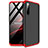 Realme XT用ハードケース プラスチック 質感もマット 前面と背面 360度 フルカバー Realme レッド・ブラック