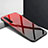 Realme XT用ハイブリットバンパーケース プラスチック パターン 鏡面 カバー Realme レッド