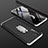 Realme XT用ハードケース プラスチック 質感もマット 前面と背面 360度 フルカバー アンド指輪 R01 Realme シルバー・ブラック