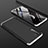 Realme XT用ハードケース プラスチック 質感もマット 前面と背面 360度 フルカバー M01 Realme シルバー・ブラック