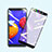 Samsung Galaxy A01 Core用強化ガラス フル液晶保護フィルム アンチグレア ブルーライト サムスン ブラック
