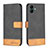 Samsung Galaxy A04E用手帳型 レザーケース スタンド カバー B02F サムスン ブラック