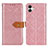 Samsung Galaxy A04E用手帳型 レザーケース スタンド カバー K05Z サムスン ピンク