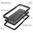 Samsung Galaxy A04s用完全防水ケース ハイブリットバンパーカバー 高級感 手触り良い 360度 サムスン ブラック