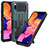 Samsung Galaxy A10用ハイブリットバンパーケース スタンド プラスチック 兼シリコーン カバー ZJ1 サムスン グリーン