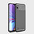 Samsung Galaxy A10用シリコンケース ソフトタッチラバー ツイル サムスン ブラック