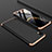 Samsung Galaxy A10用ハードケース プラスチック 質感もマット 前面と背面 360度 フルカバー サムスン ゴールド・ブラック