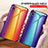Samsung Galaxy A10用ハイブリットバンパーケース プラスチック 鏡面 虹 グラデーション 勾配色 カバー LS2 サムスン 