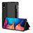 Samsung Galaxy A20e用手帳型 レザーケース スタンド カバー ZL2 サムスン ブラック