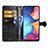 Samsung Galaxy A20e用手帳型 レザーケース スタンド パターン カバー サムスン 
