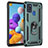 Samsung Galaxy A21s用ハイブリットバンパーケース プラスチック アンド指輪 マグネット式 MQ3 サムスン グリーン