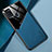 Samsung Galaxy A21s用シリコンケース ソフトタッチラバー レザー柄 アンドマグネット式 サムスン ネイビー