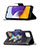 Samsung Galaxy A22 5G用手帳型 レザーケース スタンド パターン カバー B03F サムスン 