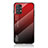Samsung Galaxy A23 5G用ハイブリットバンパーケース プラスチック 鏡面 虹 グラデーション 勾配色 カバー LS1 サムスン レッド