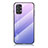 Samsung Galaxy A23 5G用ハイブリットバンパーケース プラスチック 鏡面 虹 グラデーション 勾配色 カバー LS1 サムスン ラベンダー