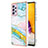 Samsung Galaxy A23 5G用シリコンケース ソフトタッチラバー バタフライ パターン カバー Y05B サムスン 