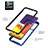 Samsung Galaxy A25 5G用360度 フルカバー ハイブリットバンパーケース クリア透明 プラスチック カバー ZJ2 サムスン 