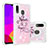 Samsung Galaxy A30用シリコンケース ソフトタッチラバー ブリンブリン カバー S03 サムスン ピンク