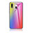 Samsung Galaxy A30用ハイブリットバンパーケース プラスチック 鏡面 虹 グラデーション 勾配色 カバー LS2 サムスン ピンク