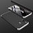 Samsung Galaxy A30用ハードケース プラスチック 質感もマット 前面と背面 360度 フルカバー サムスン シルバー・ブラック