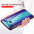Samsung Galaxy A30用ハイブリットバンパーケース プラスチック 鏡面 虹 グラデーション 勾配色 カバー LS2 サムスン 