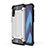 Samsung Galaxy A30S用ハイブリットバンパーケース プラスチック 兼シリコーン カバー WL1 サムスン シルバー