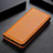 Samsung Galaxy A31用手帳型 レザーケース スタンド カバー L02 サムスン オレンジ