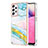 Samsung Galaxy A33 5G用シリコンケース ソフトタッチラバー バタフライ パターン カバー Y05B サムスン カラフル