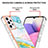 Samsung Galaxy A33 5G用シリコンケース ソフトタッチラバー バタフライ パターン カバー Y05B サムスン 
