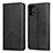 Samsung Galaxy A41用手帳型 レザーケース スタンド カバー L01 サムスン ブラック