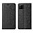 Samsung Galaxy A42 5G用手帳型 レザーケース スタンド カバー L02 サムスン ブラック