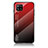 Samsung Galaxy A42 5G用ハイブリットバンパーケース プラスチック 鏡面 虹 グラデーション 勾配色 カバー LS1 サムスン レッド