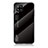 Samsung Galaxy A42 5G用ハイブリットバンパーケース プラスチック 鏡面 虹 グラデーション 勾配色 カバー LS1 サムスン ブラック