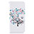 Samsung Galaxy A50用手帳型 レザーケース スタンド パターン カバー B01F サムスン ホワイト