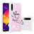 Samsung Galaxy A50用シリコンケース ソフトタッチラバー ブリンブリン カバー S04 サムスン ピンク