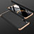 Samsung Galaxy A50用ハードケース プラスチック 質感もマット 前面と背面 360度 フルカバー サムスン ゴールド・ブラック