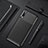 Samsung Galaxy A50用シリコンケース ソフトタッチラバー ツイル カバー サムスン ブラック