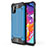 Samsung Galaxy A51 4G用ハイブリットバンパーケース プラスチック 兼シリコーン カバー サムスン ブルー