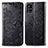 Samsung Galaxy A51 4G用手帳型 レザーケース スタンド パターン カバー サムスン ブラック