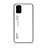 Samsung Galaxy A51 4G用ハイブリットバンパーケース プラスチック 鏡面 虹 グラデーション 勾配色 カバー LS1 サムスン ホワイト