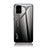 Samsung Galaxy A51 4G用ハイブリットバンパーケース プラスチック 鏡面 虹 グラデーション 勾配色 カバー LS1 サムスン ダークグレー